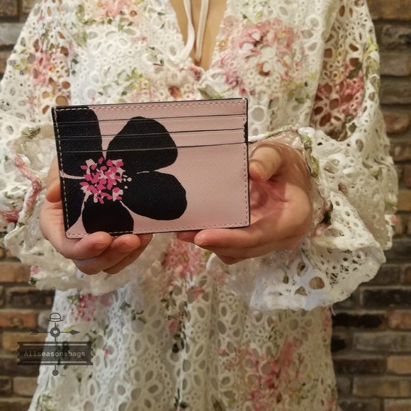 Kate spade SMALL card holder GRAND FLORA NWT - Picture 3 of 5